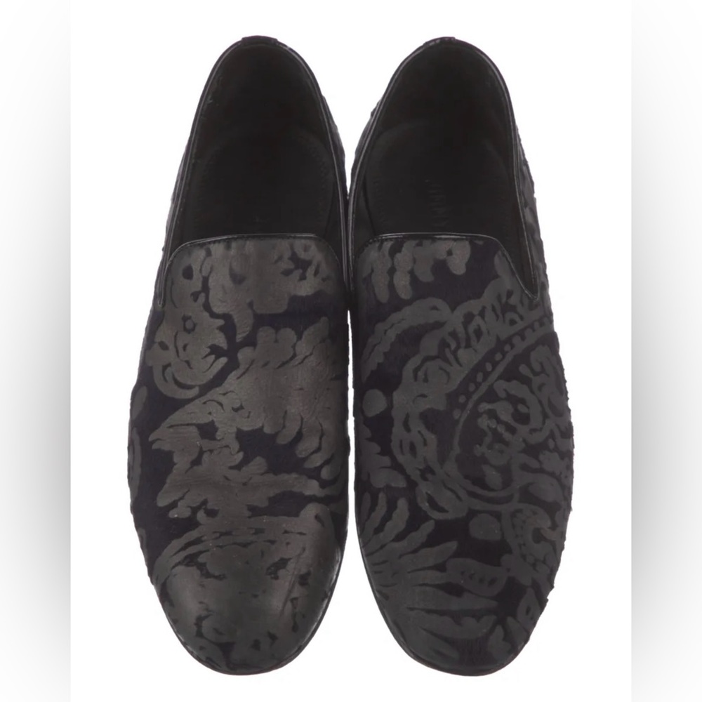 Men’s Jimmy Choo Black & Blue Suede Leather Loafers 8 US / 41 EU